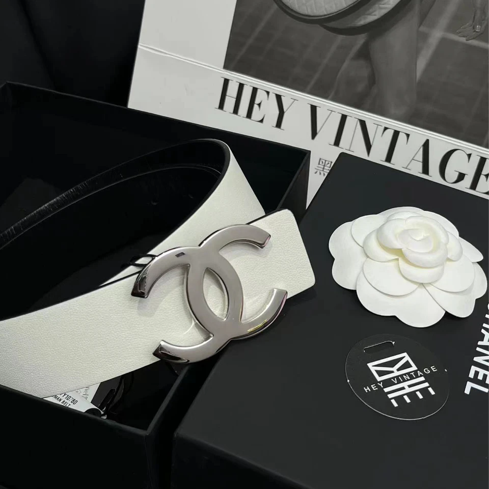 95新 Chanel/香奈儿 黑白85腰带  7406463