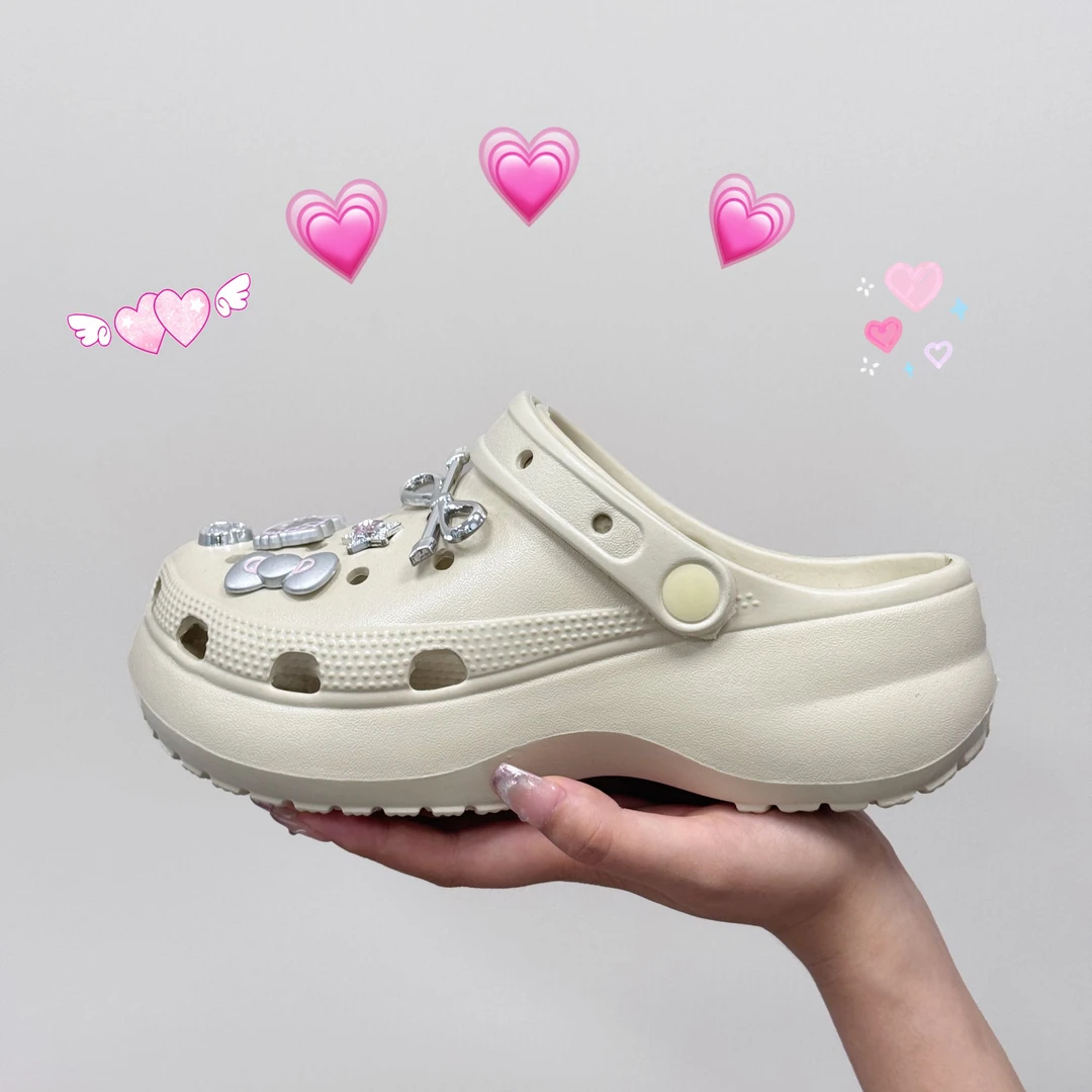 经典云朵洞洞鞋时尚户外厚底增高防滑夏季包头沙滩拖鞋木扎克防滑