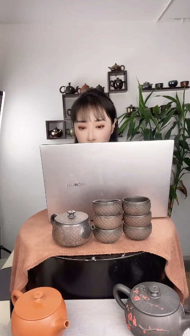 【闪购商品】壶建水紫陶五帝钱+6杯