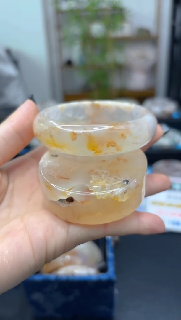 石英质玉手镯未镶嵌C434(57圈赠送镯心)