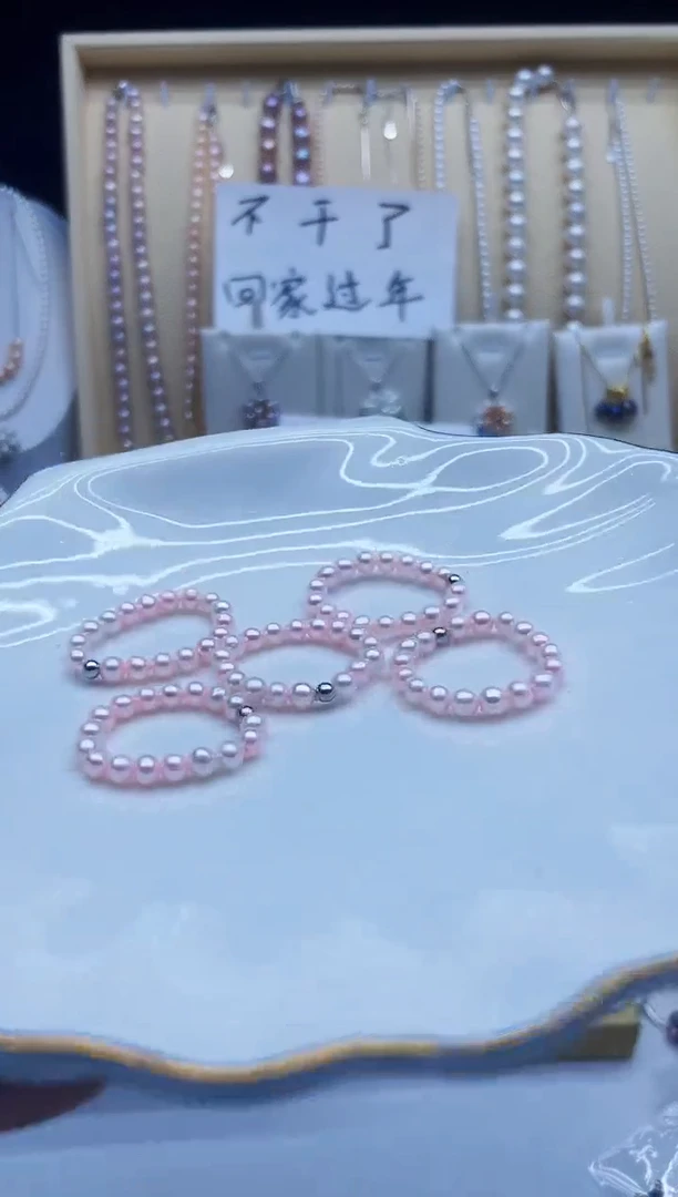未镶嵌戒指淡水珍珠戒指多样性发其一