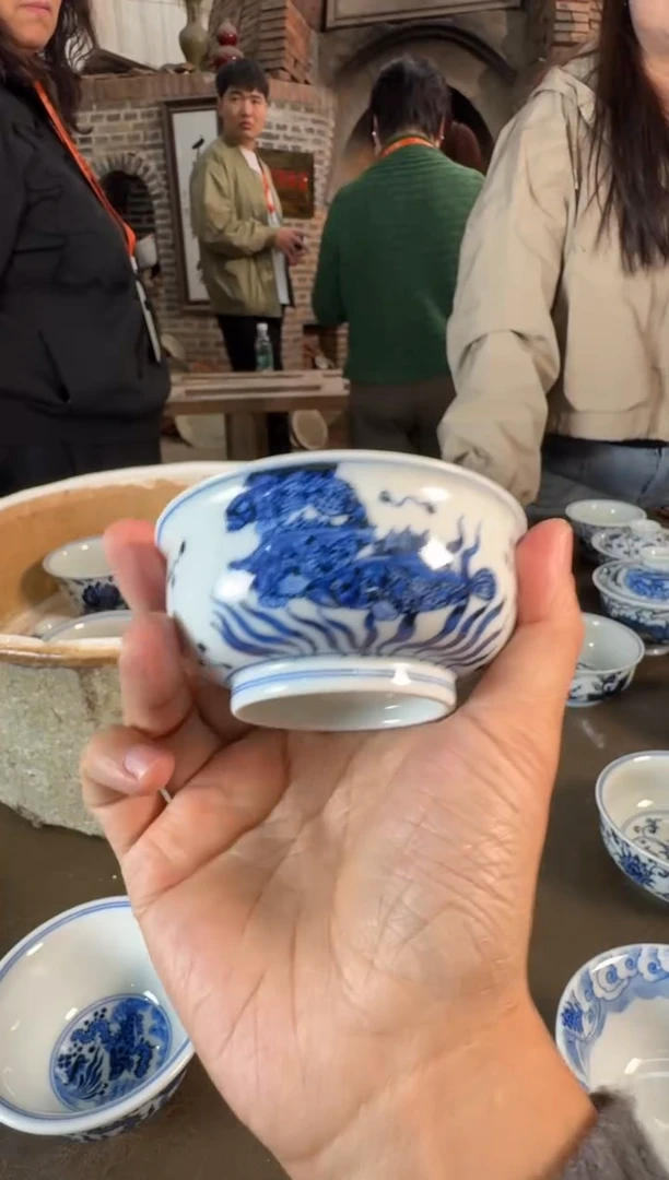 杯子陶瓷L*L三方器合鱼藻炉式杯