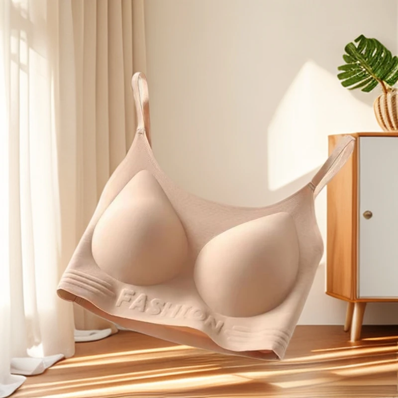 2025年新款粉底液无痕内衣隐形美背果冻软支撑内衣舒适吊带背心
