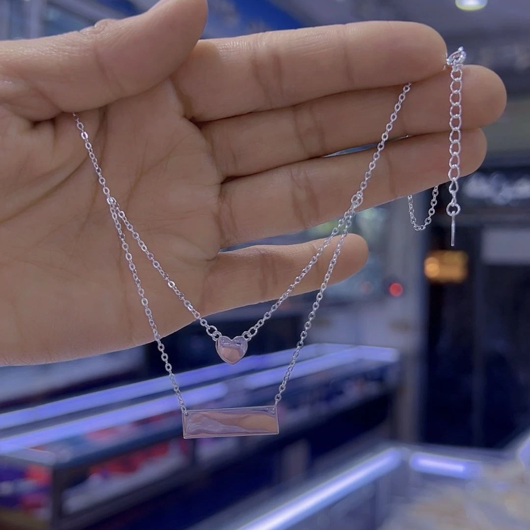 铜合金亚克力项链  jig kumux zanjir isim yezip birimiz