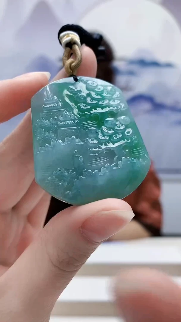 未镶嵌定制翡翠4829ry-毛货挂件34