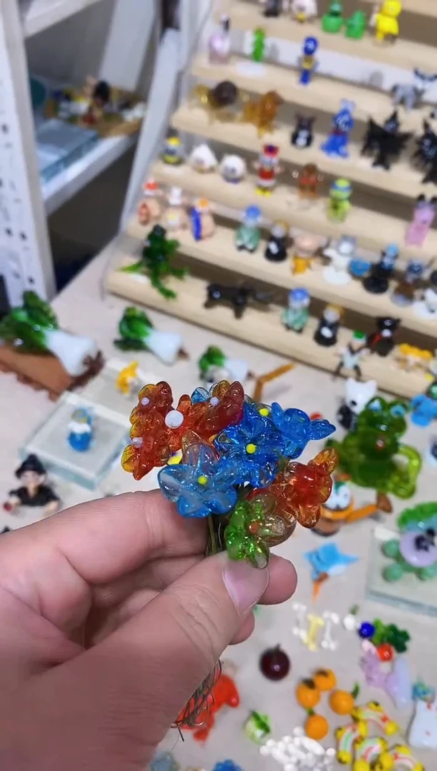 【闪购商品】琉璃手工艺品一把花