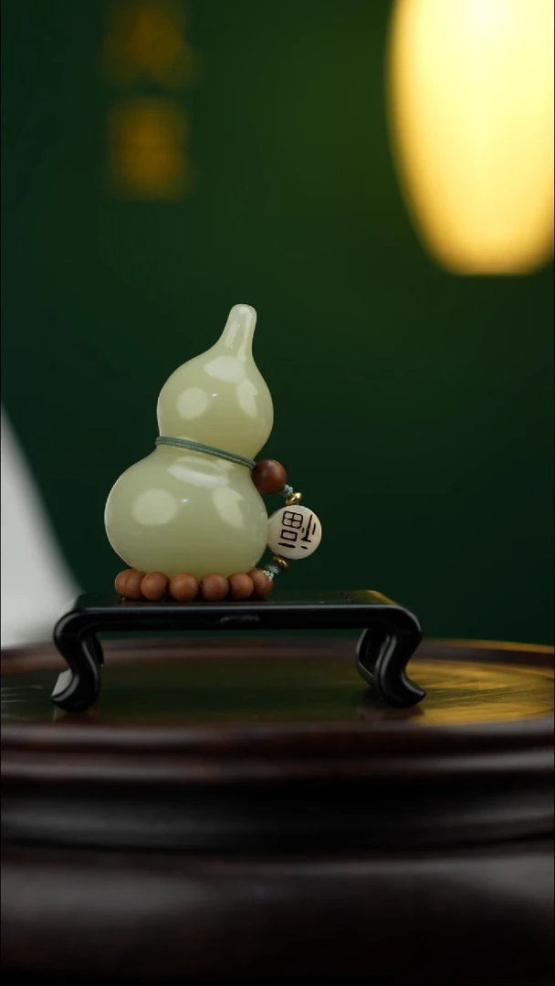 玉【手捻玉福禄】天然玉石手把件