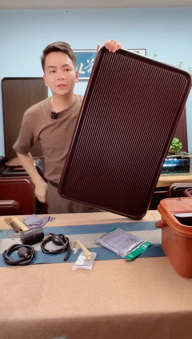 80*50*5千川大板红色款式茶盘