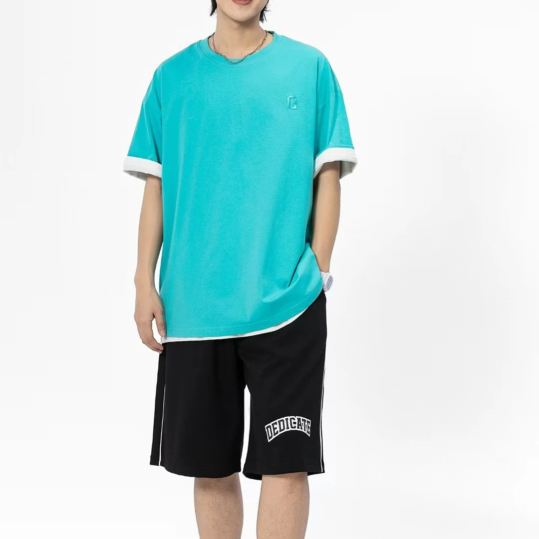 26927高端专享老林家夏季天花板男宝短袖湖蓝（B）