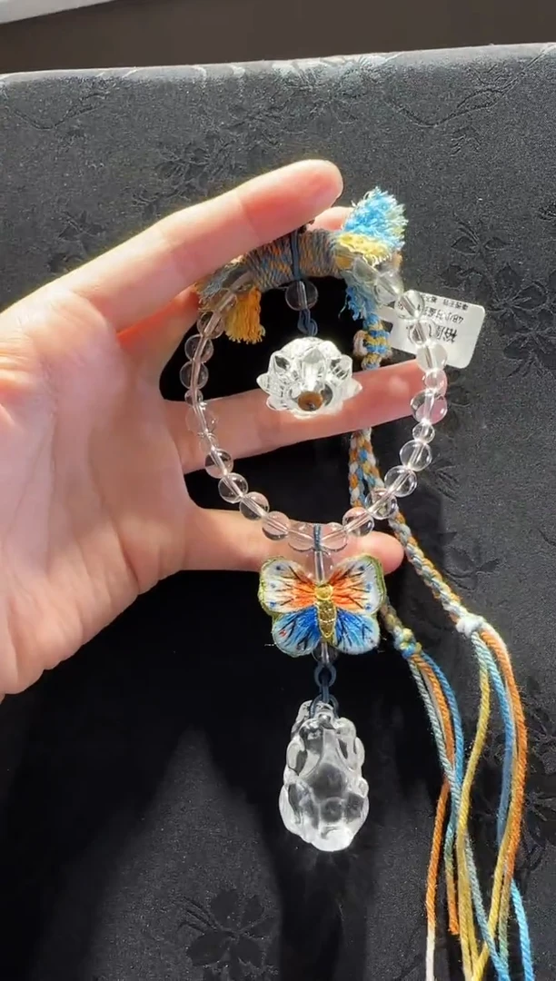 未镶嵌手链水晶莲花