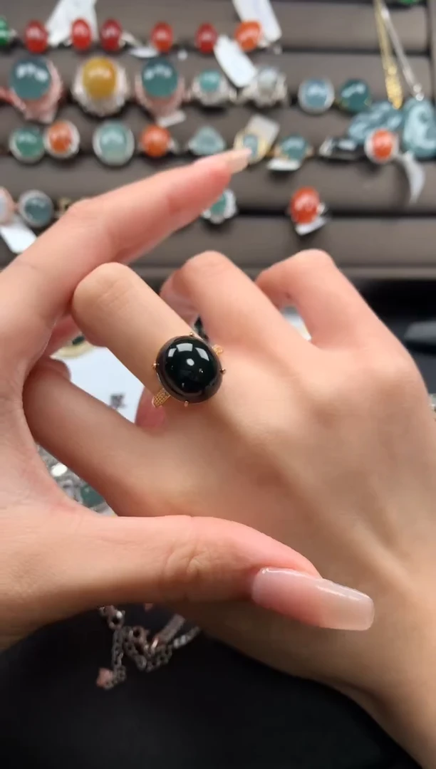 【闪购商品】翡翠戒指银S925镶嵌31231231231