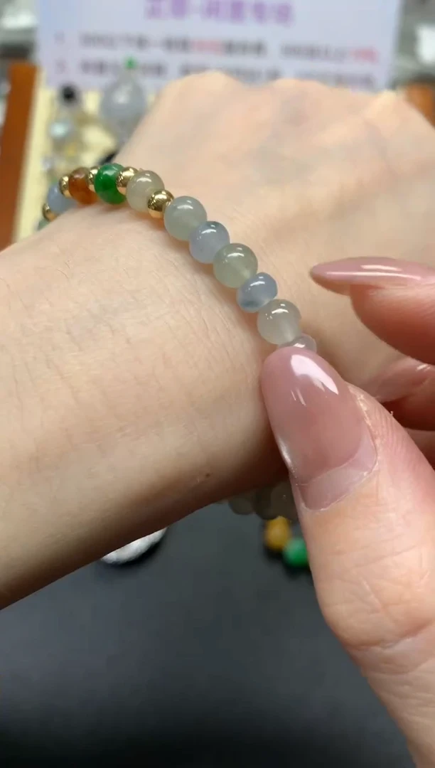 未镶嵌手串翡翠手串|800+80