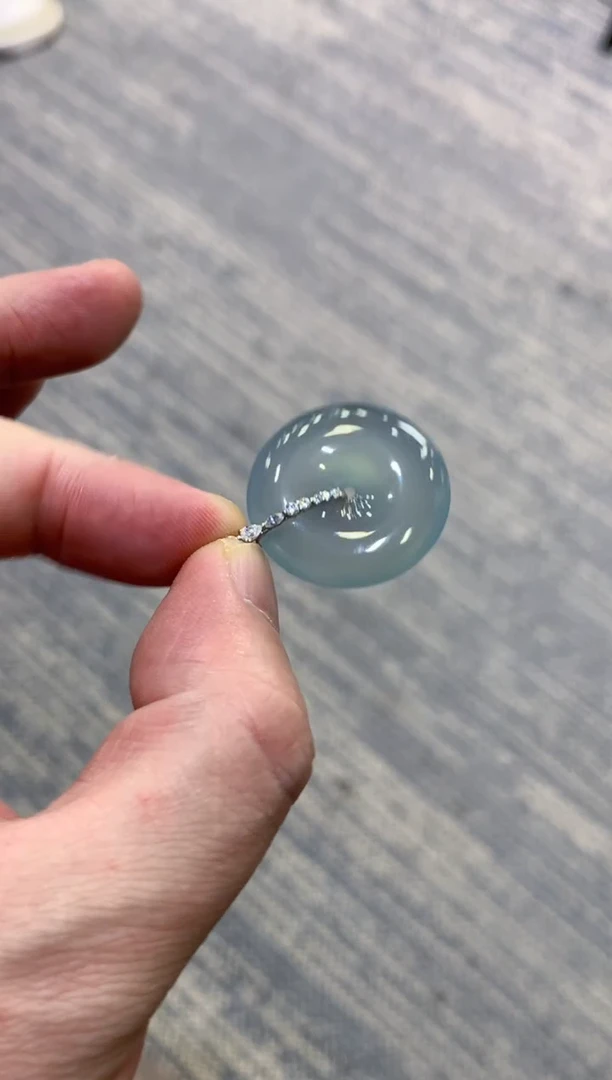 颈饰未镶嵌翡翠天然A货翡翠