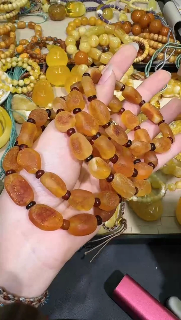 【闪购商品】琥珀手串未镶嵌X0116-1195-190多样性一件