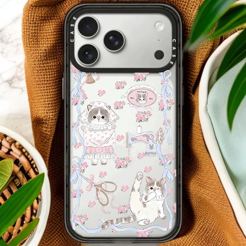 【原版】猫猫适用苹果手机壳磁吸镜面保护防摔亚克力