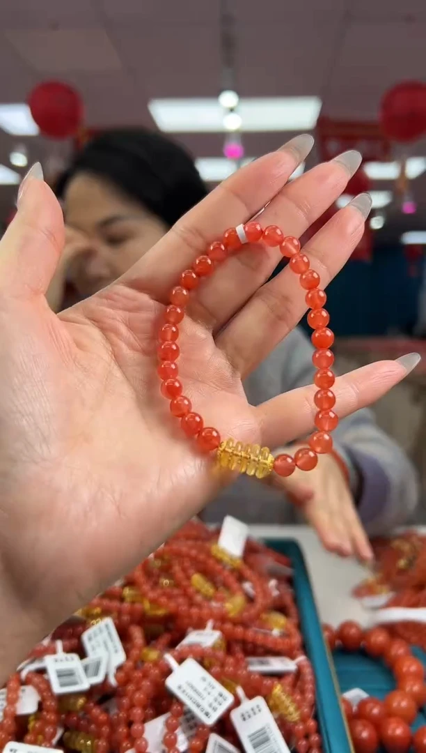 【闪购商品】南红玛瑙手串未镶嵌1.23-（多样式）