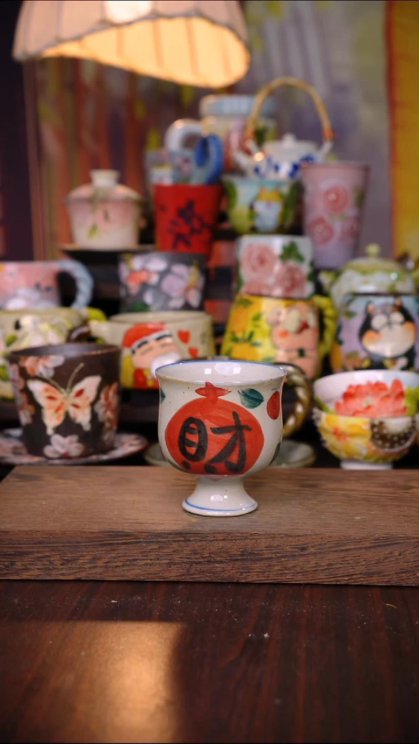 摆件陶泥垚手作 景德镇手工手绘陶瓷器物