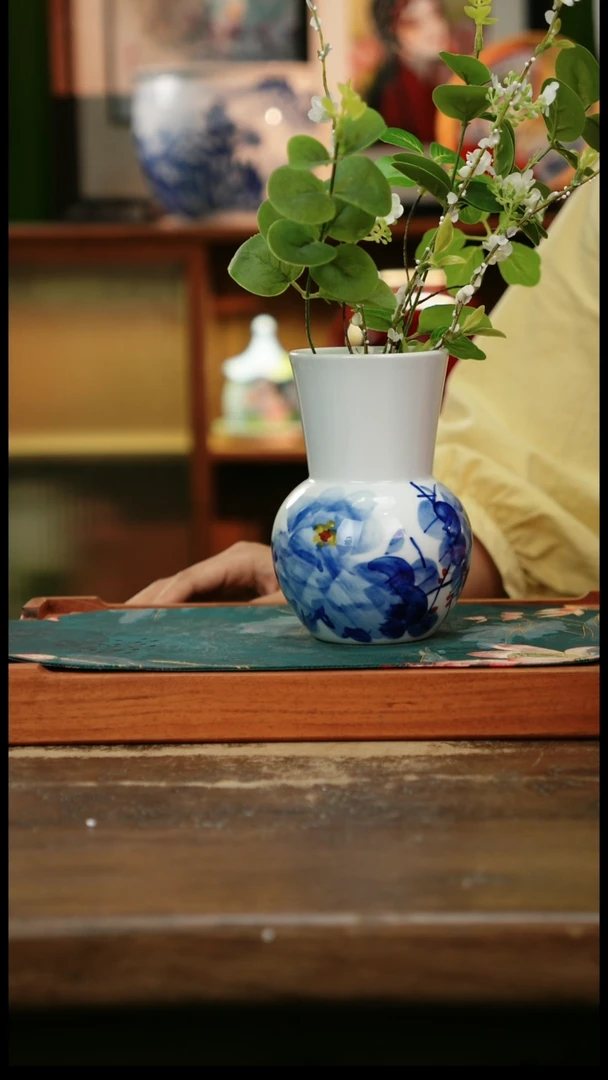 杯景德镇纯手工釉下彩精品茶具水杯