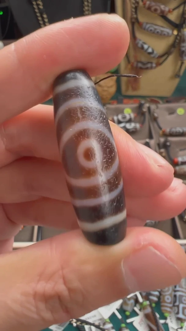 玛瑙/玉髓颈饰未镶嵌小卢全手工玛瑙天珠