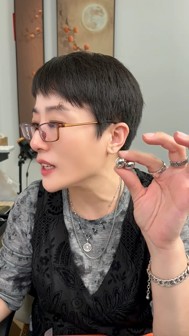 无925银三角水滴耳饰57