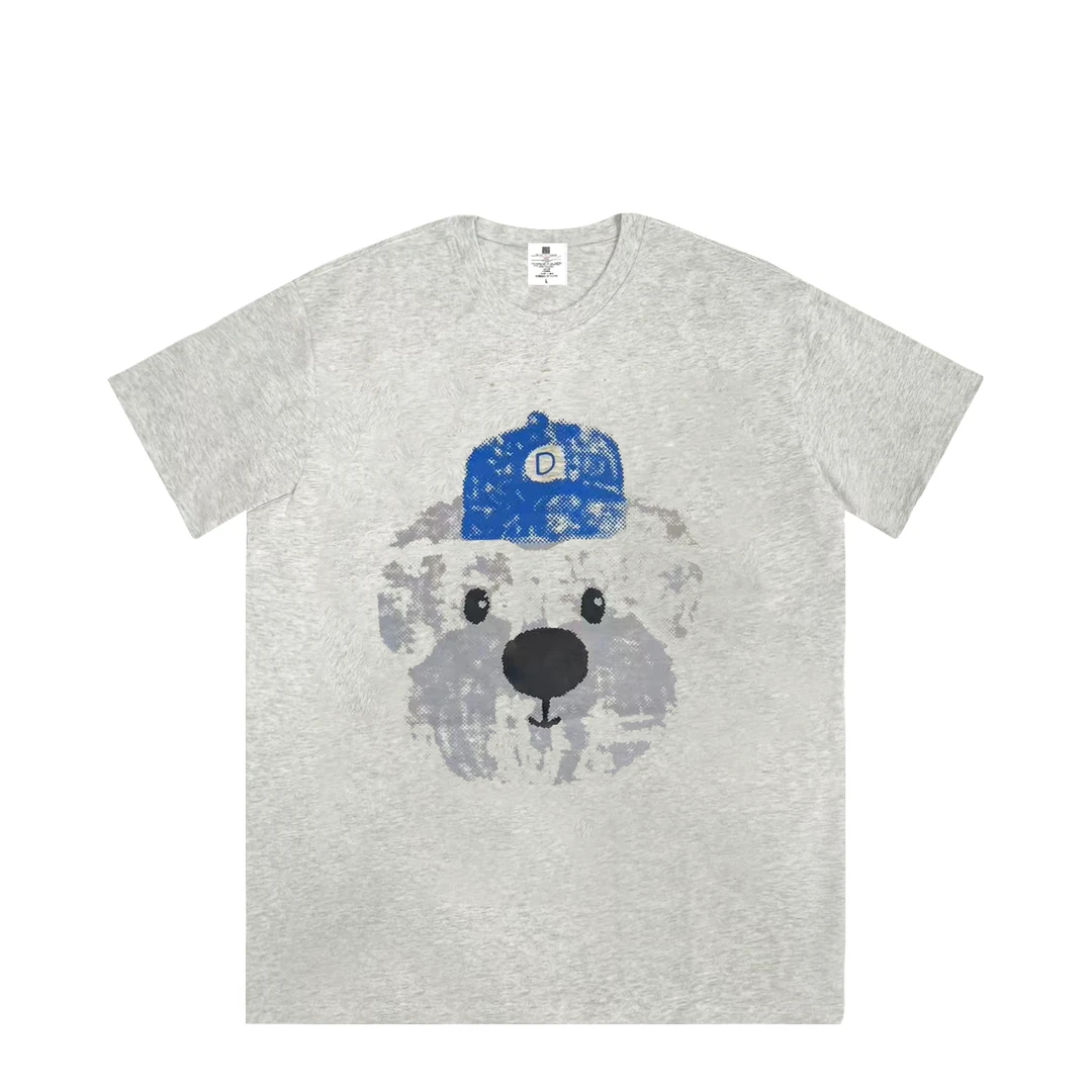 【店员小熊】新品潮流简约透气宽松半袖动漫时尚印花T恤1