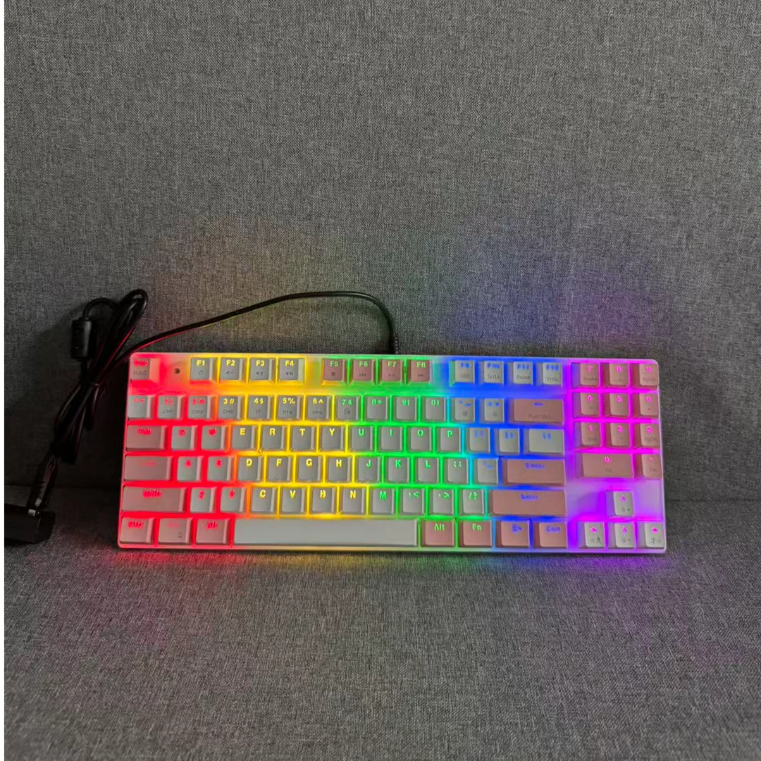 准新品 其他 全新 欧尼库有线机械键盘粉色青轴（直播专属）