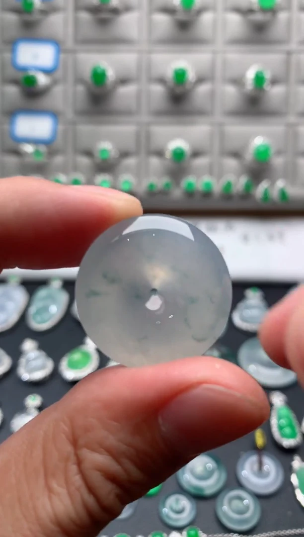 裸石翡翠天然缅甸平安扣