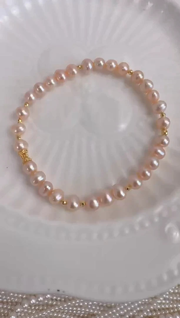 【闪购商品】淡水珍珠手绳银S925镶嵌s02