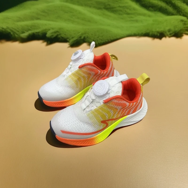 春夏新款儿童双网透气跑步鞋男女童时尚软底运动鞋儿童运动鞋3528