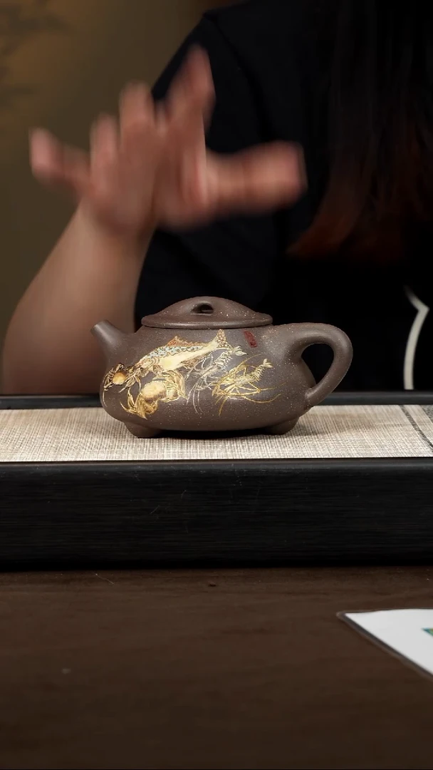 茶壶紫砂【P079】景舟瓢 350c CXF