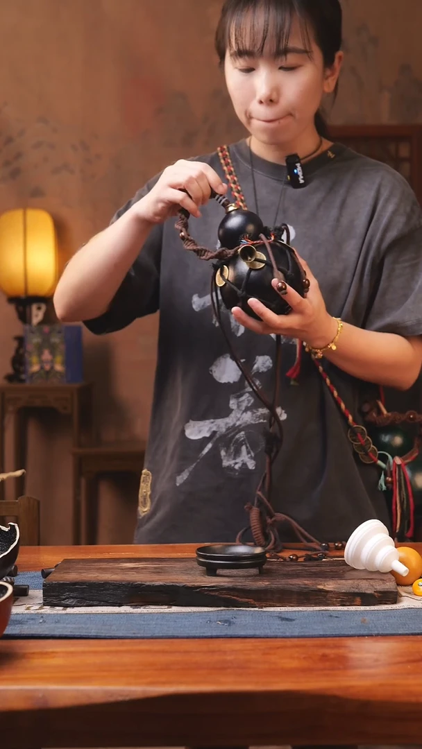 1629号精品大漆葫芦防腐防渗装水茶酒