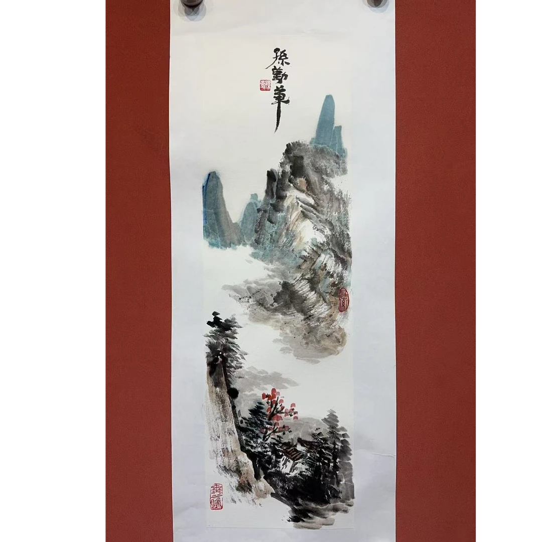 湖社画会//孙勤/-山水长条--1