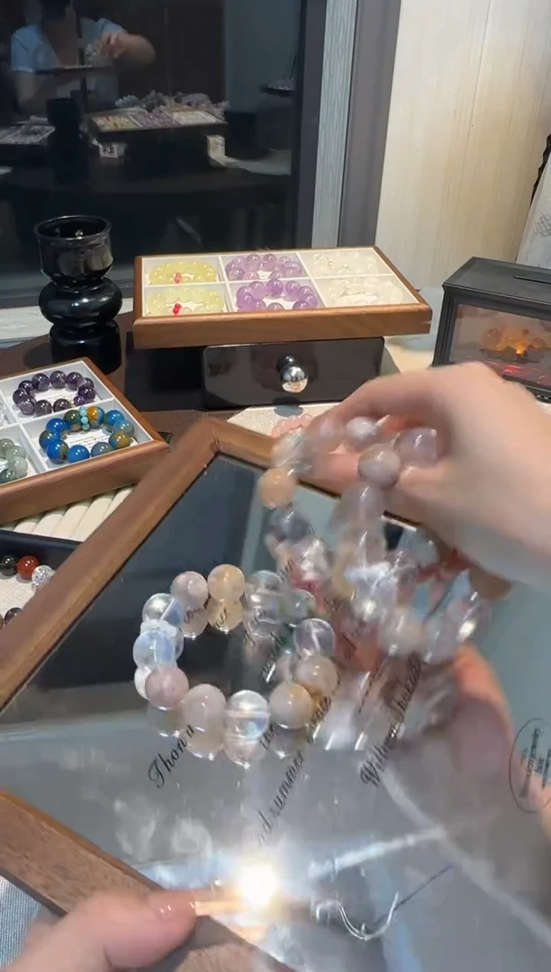 未镶嵌手串水晶樱花X星光粉