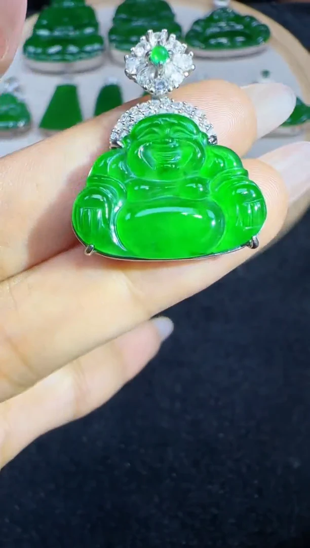 未镶嵌定制翡翠翡翠吊坠31