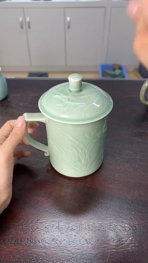 龙泉云间青瓷小米茶器
