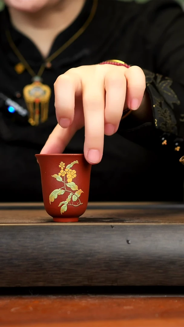 【闪购商品】紫砂茶壶红泥琵琶闻香杯