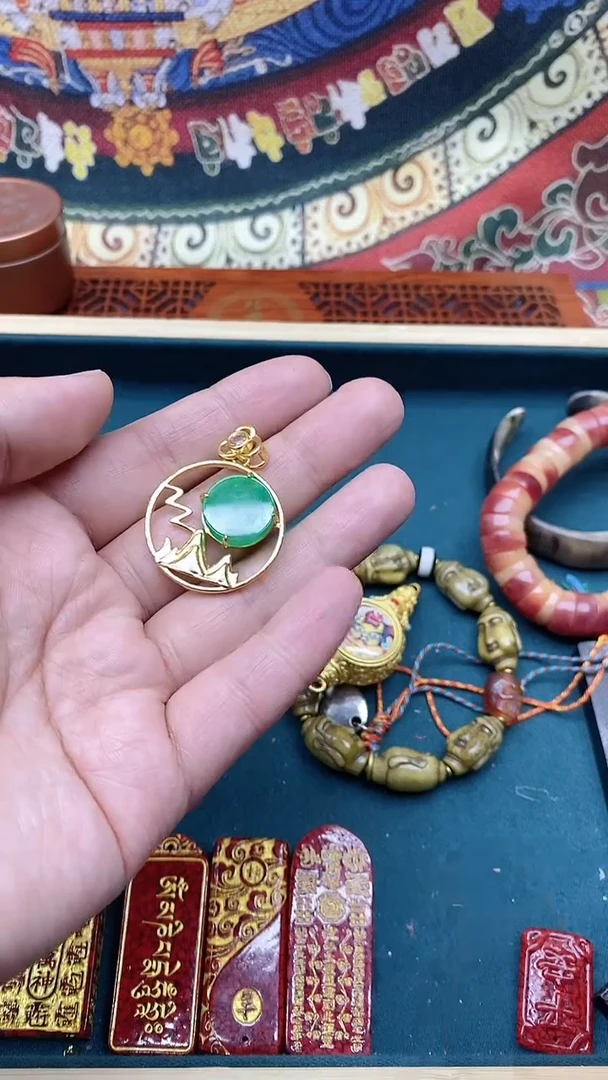 【闪购商品】玛瑙/玉髓新品合金圆饼吊坠