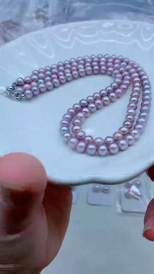 淡水珍珠未镶嵌颈饰淡水珍珠项链多样性发其一