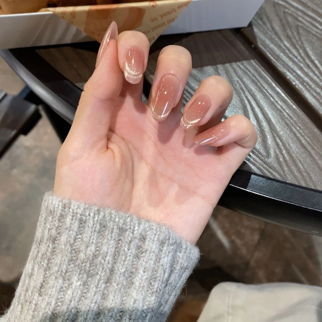 [ 金粉佳人 微微瑕 ]  一尔纯手工 穿戴甲