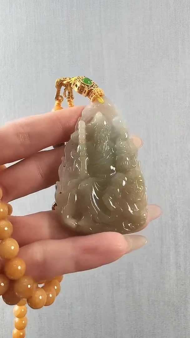 颈饰未镶嵌翡翠赵公明