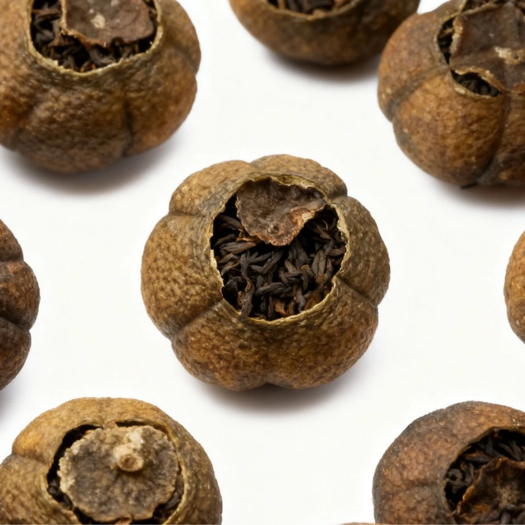 金瓜贡柑-百茶博览会-油皮仔贡柑+冰岛五寨金芽熟茶