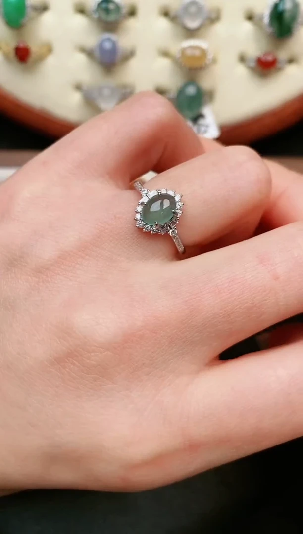 【闪购商品】翡翠戒指银S925镶嵌.....