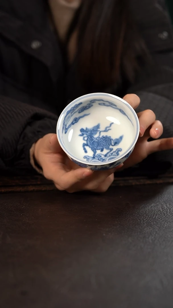 【闪购商品】杯望月怀古麒麟望月大炉式杯