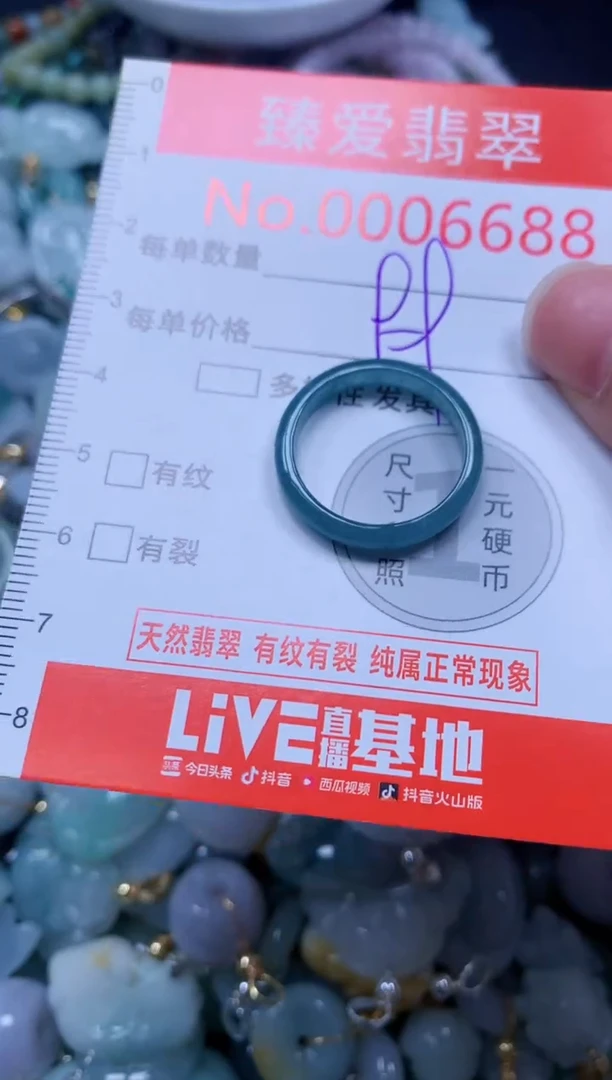 翡翠未镶嵌吊坠(不含链)6688