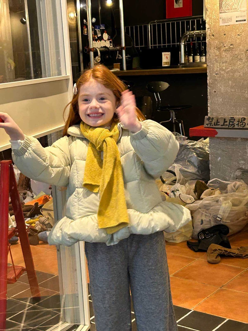 女童冬装新款冬季棉衣外套棉服255-蜜桃汁-58318杏色