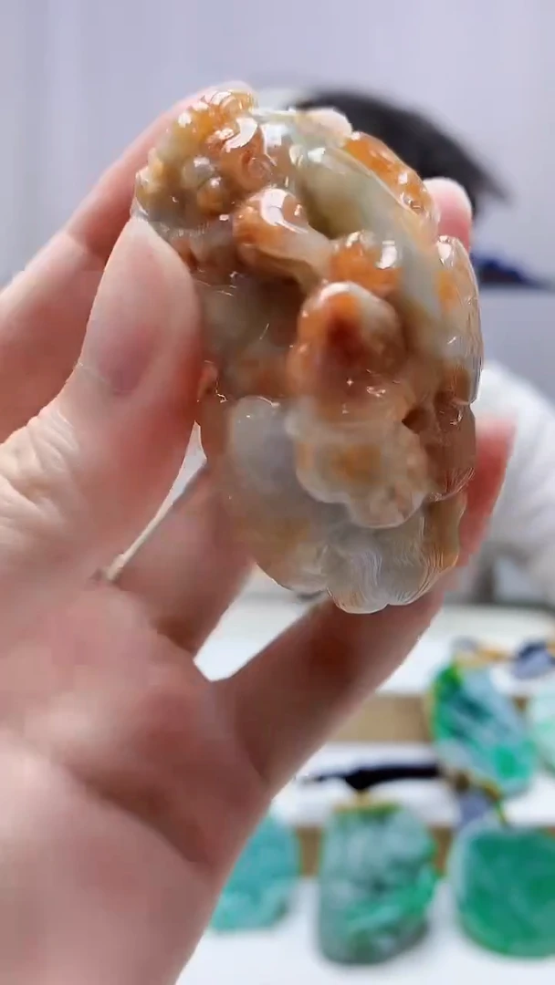 未镶嵌定制翡翠4688zm-毛货挂件51