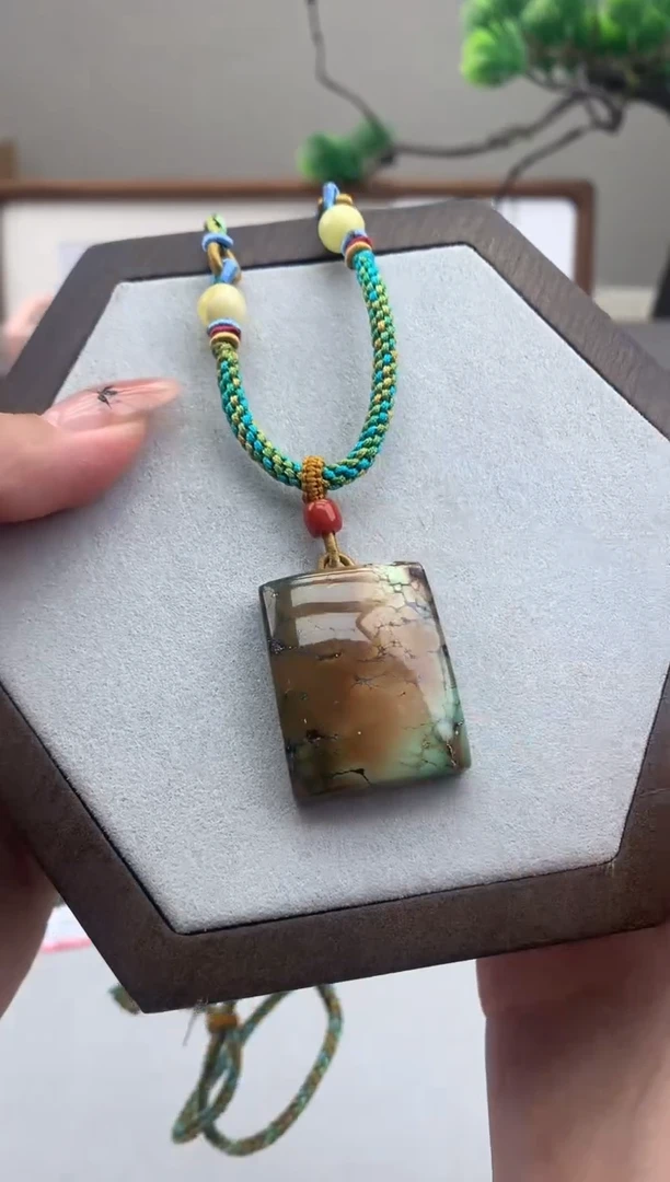 绿松石未镶嵌锁骨链C43