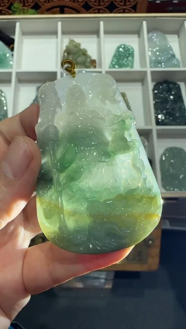 未镶嵌挂件翡翠A货翡翠多样性孤品