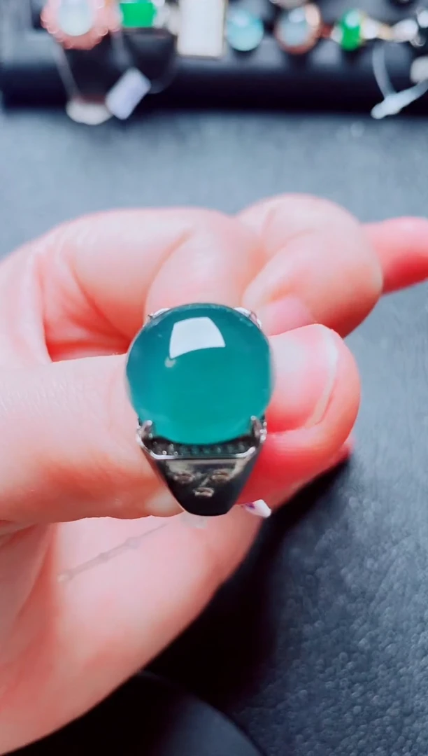 银S925镶嵌戒指翡翠1111