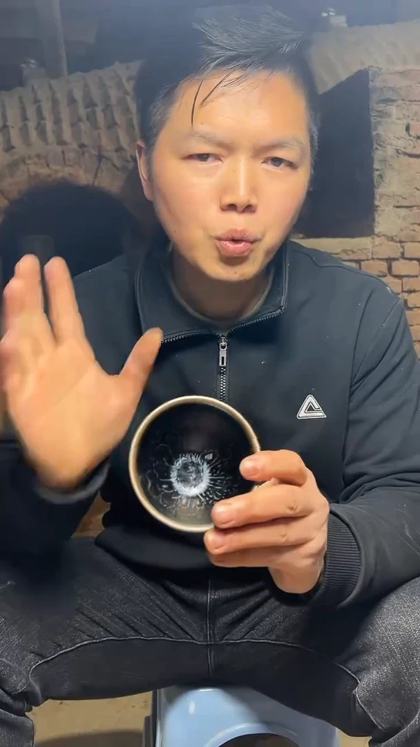 【闪购商品】茶盏名家谢贞生建盏（带证书礼盒）9